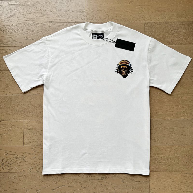 Godspeed Skull Helmet Graphic T-Shirt — front