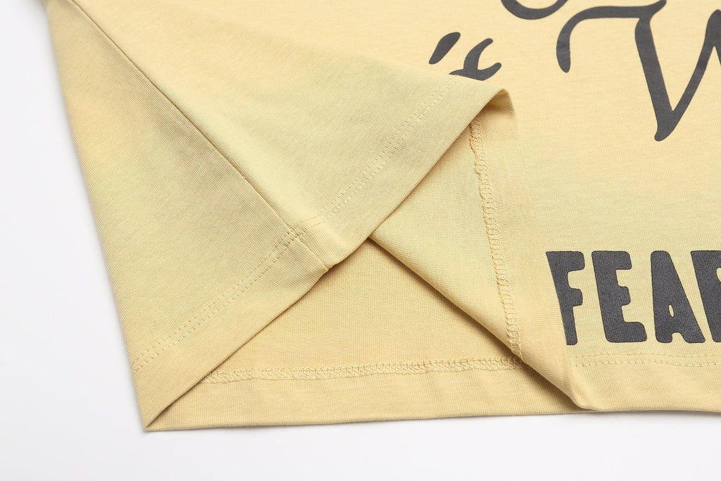 FEAR OF GOD Don’t Buy Where You Can’t Work Short-Sleeve T-Shirt — detail