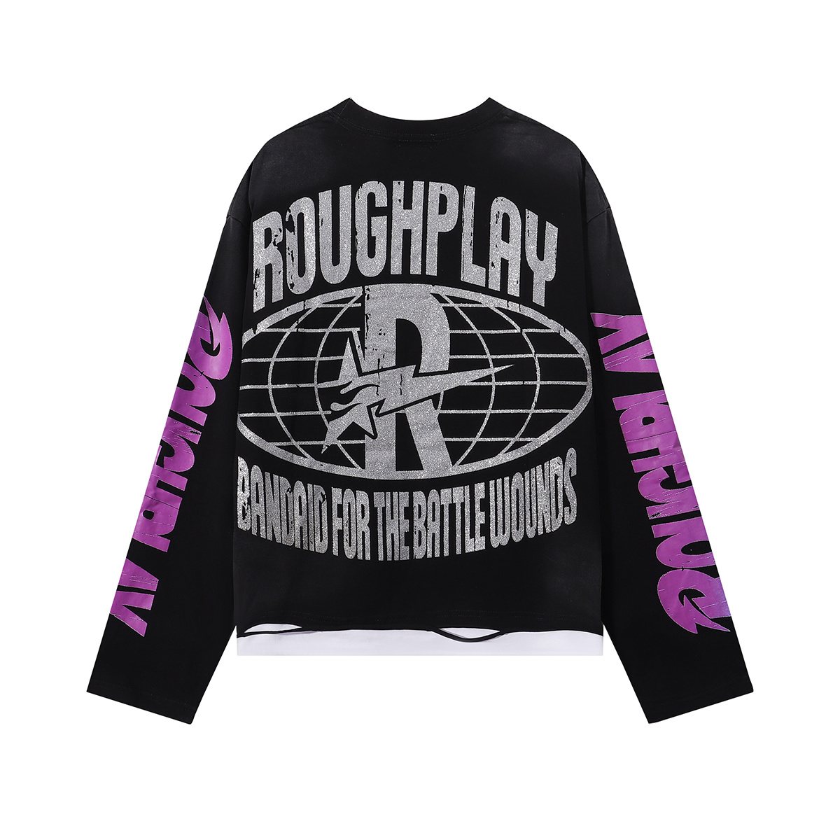 Rough Play Praise to Most High Graphic Long-Sleeve T-Shirt — back
