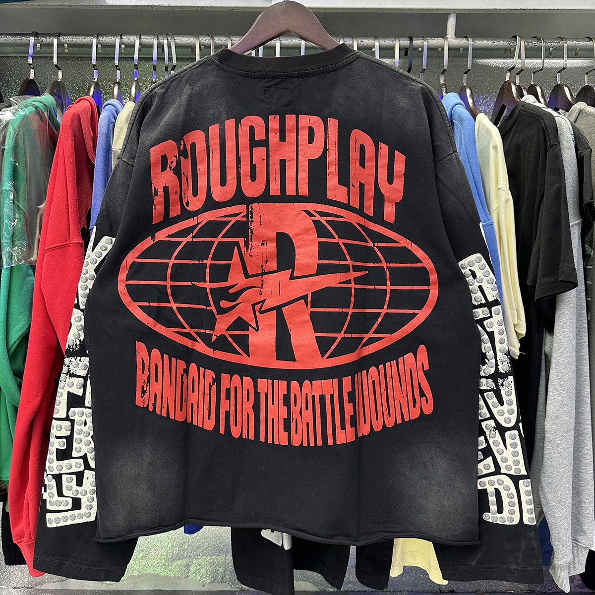 Rough Play Together Graphic Long-Sleeve T-Shirt — context
