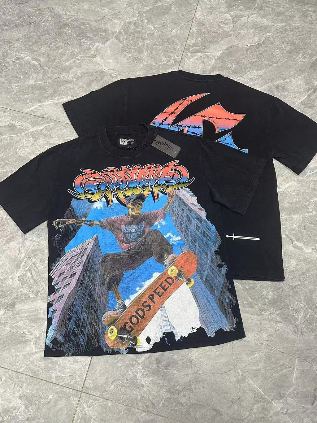 Godspeed Skate Graphic Short-Sleeve T-Shirt — context