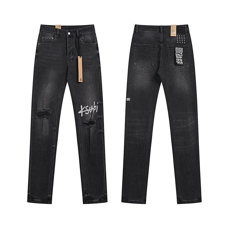 Ksubi Royalty Heroism Black Slim Tapered Jeans — hero