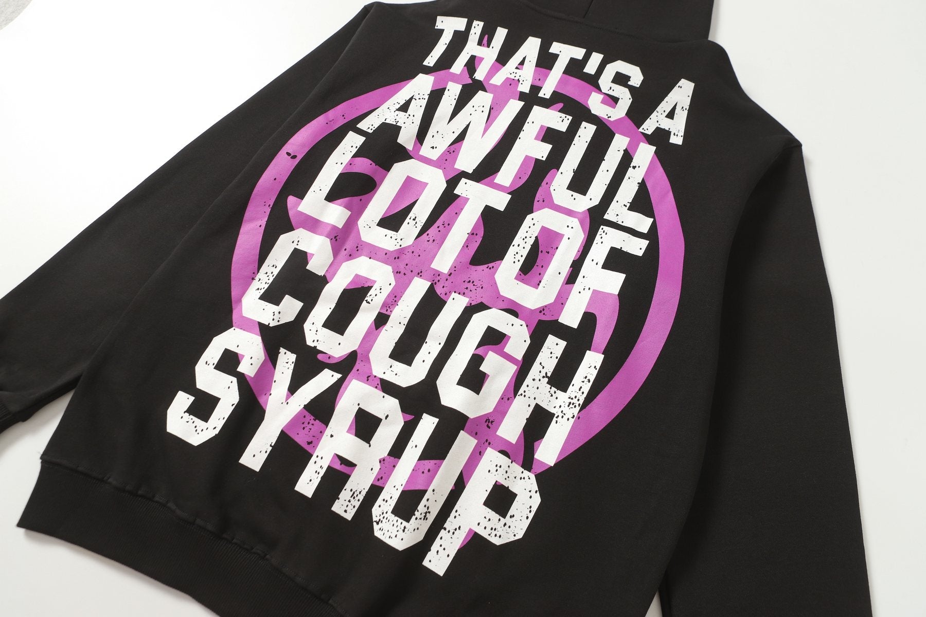 THAT'S A AWFUL LOT OF COUGH SYRUP Tomorrow Star Graphic Hoodie — detail