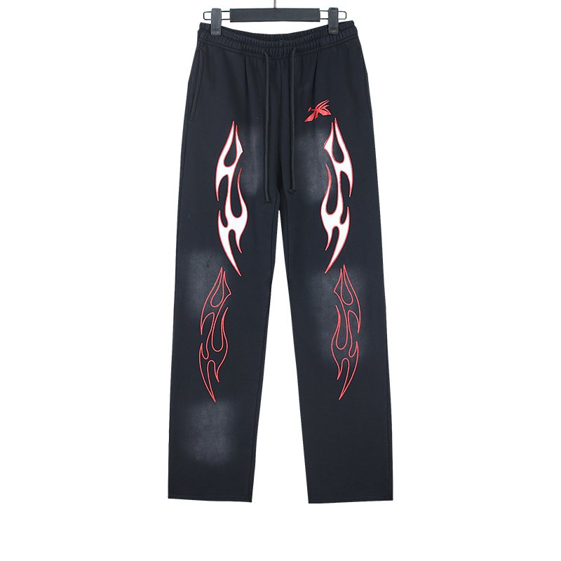 Helistar Flame Graphic Washed Sweatpants — front
