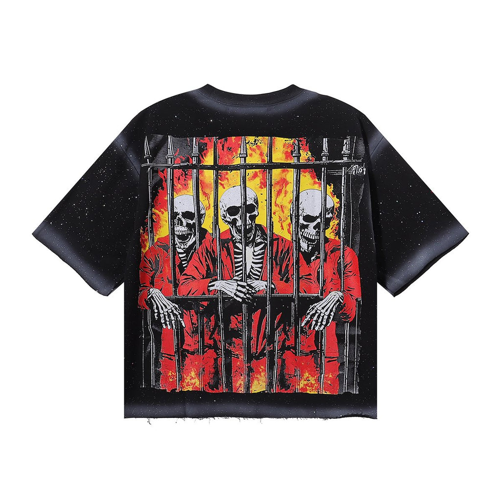 BKYS Revival Get Lost Skeleton Graphic T-Shirt — back