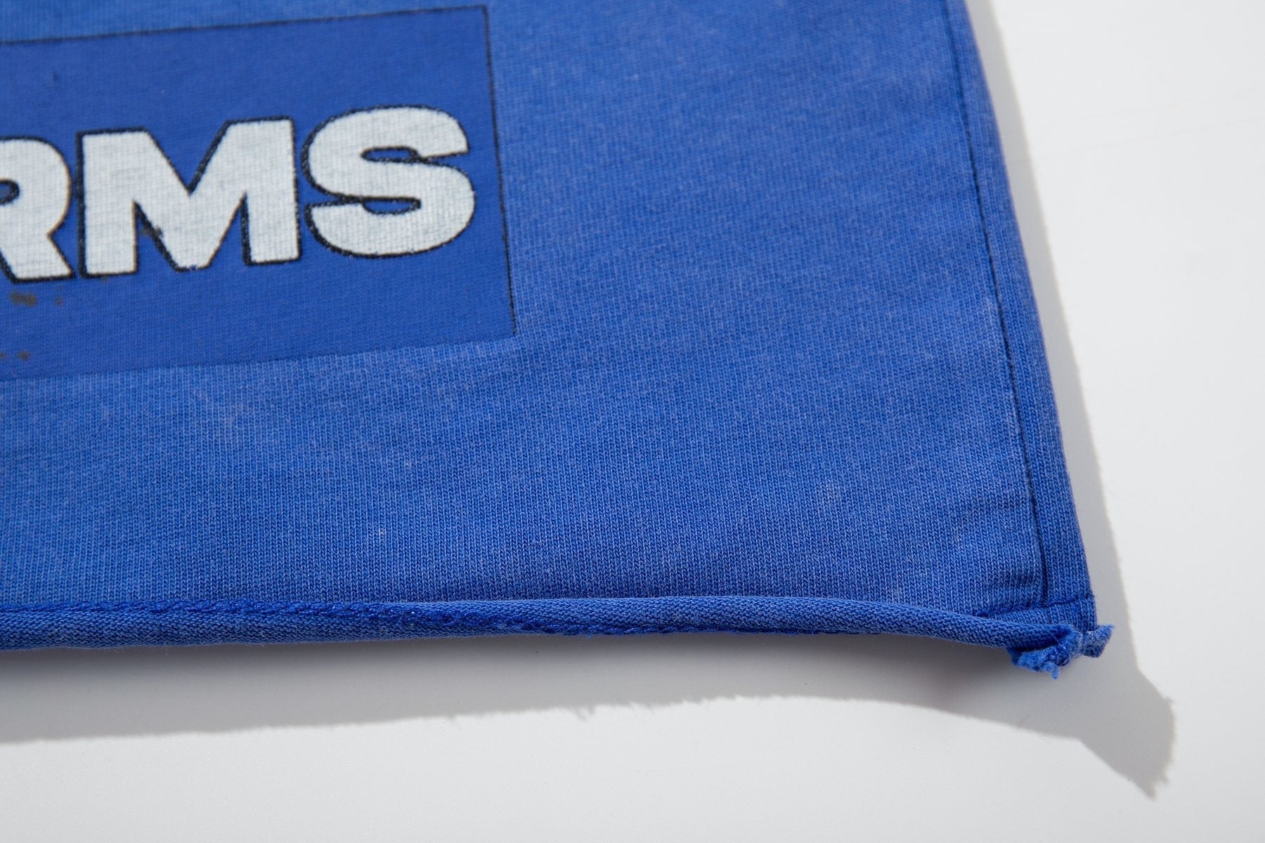 MAJESTIK Washed Blue Front & Back Graphic Short-Sleeve T-Shirt — detail