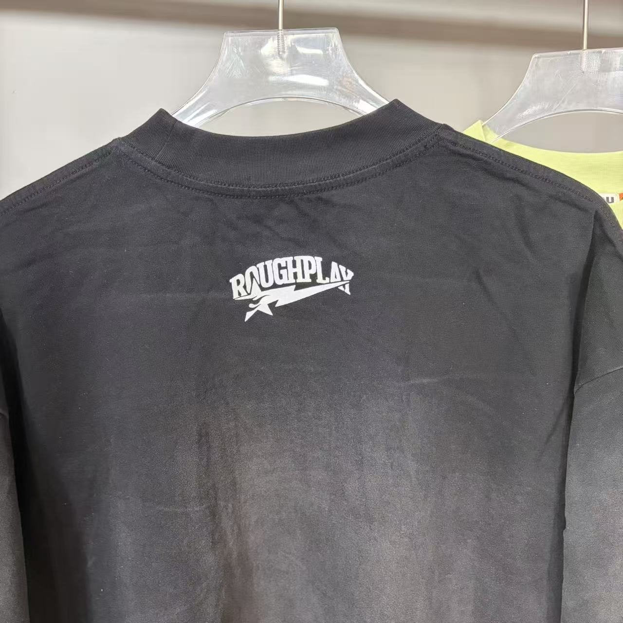 Rough Play Rhinestone Letter Graphic T-Shirt — detail
