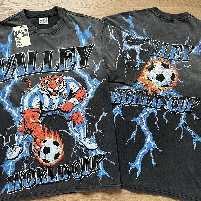 VALE USA World Cup Soccer Tiger Graphic T-Shirt — context