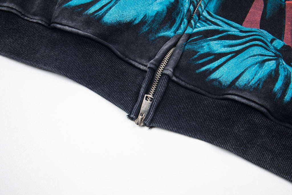 Godspeed Out of Many One All-Over Print Zip Hoodie — detail