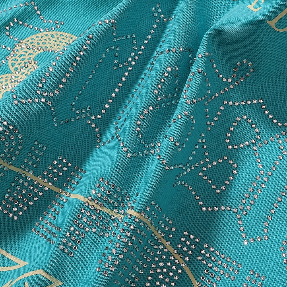 R3BEL Only The Strong Turquoise Graphic T-Shirt — detail
