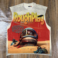 Rough Play Astronaut Graphic Sleeveless T-Shirt — hero