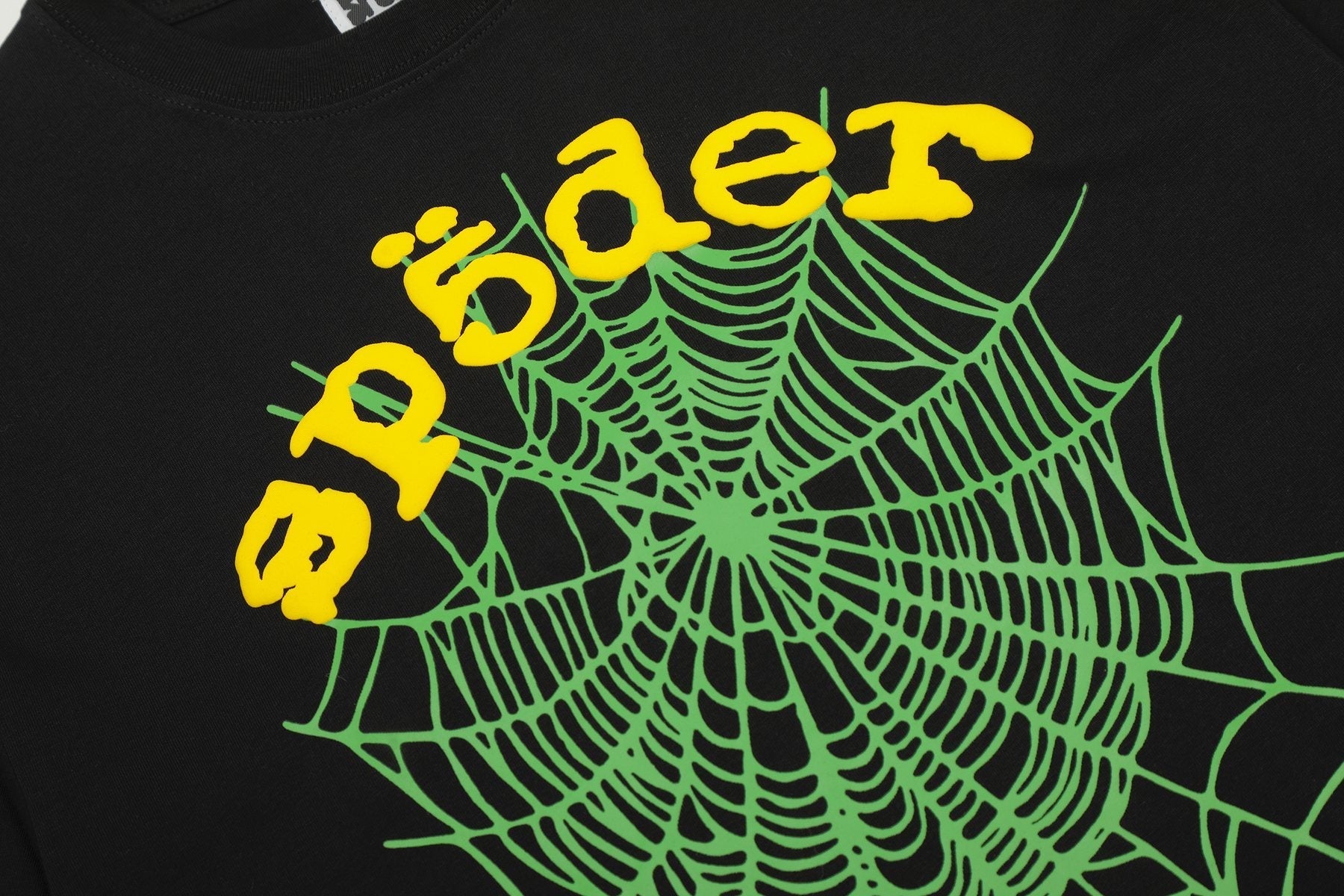 Sp5der Spiderweb Graphic Short-Sleeve T-Shirt — detail